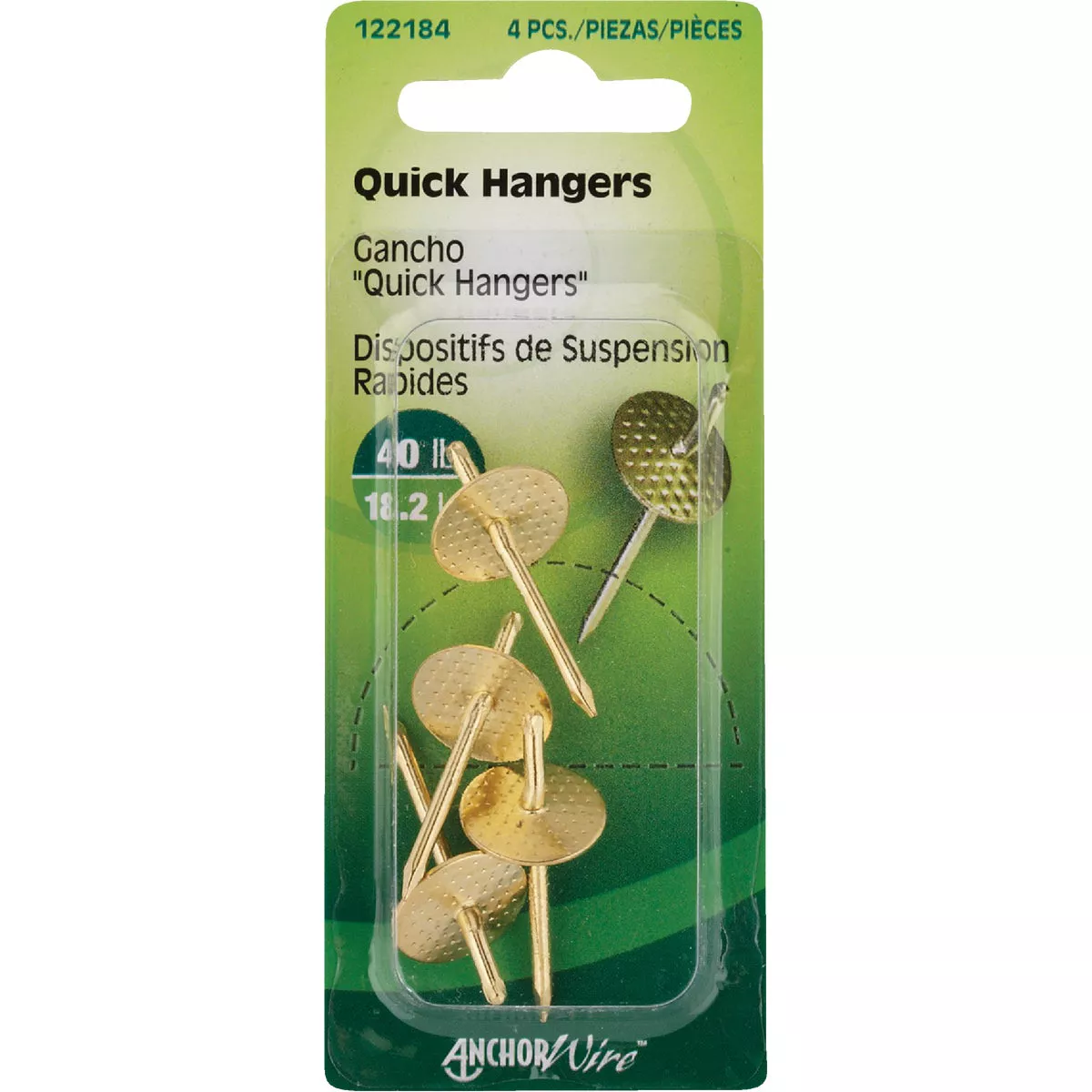 Hillman 40 Lb. Capacity Anchor Wire E-Z Hanger (4-Count)