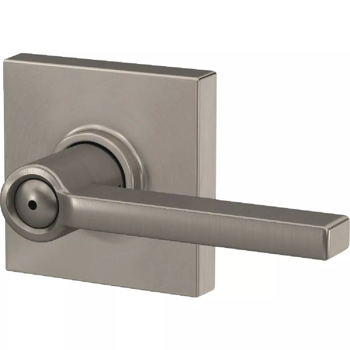 Schlage F Series Latitude Lever Collins Satin Nickel Bed & Bath Lock - photo 3