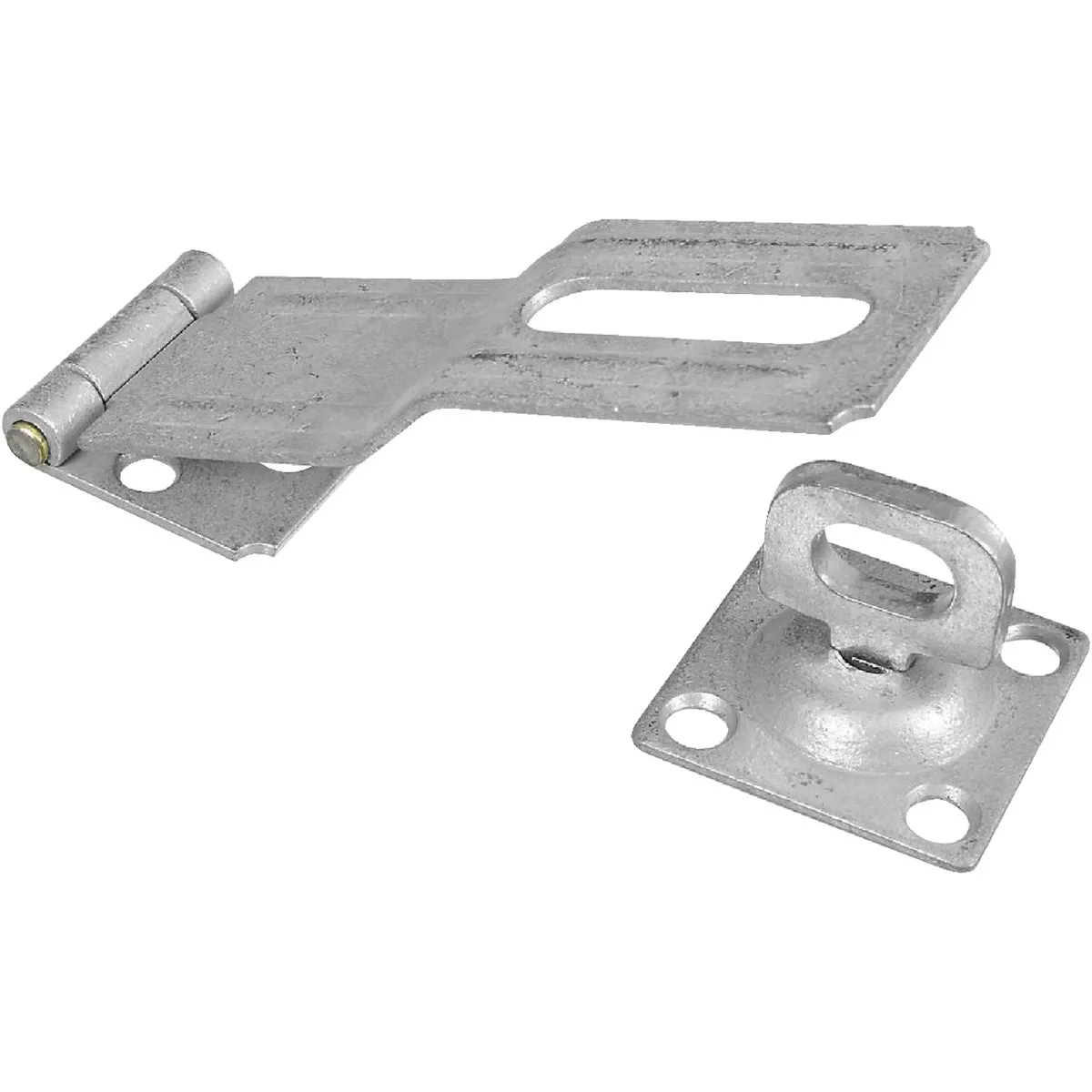 National Hardware 4-1/2 In. Galvanized Swivel Safety Hasp