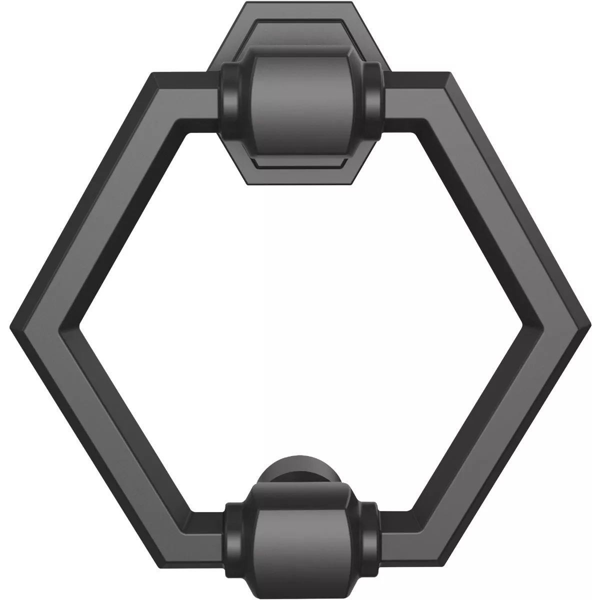 National Hardware Powell 4 In. Matte Black Door Knocker