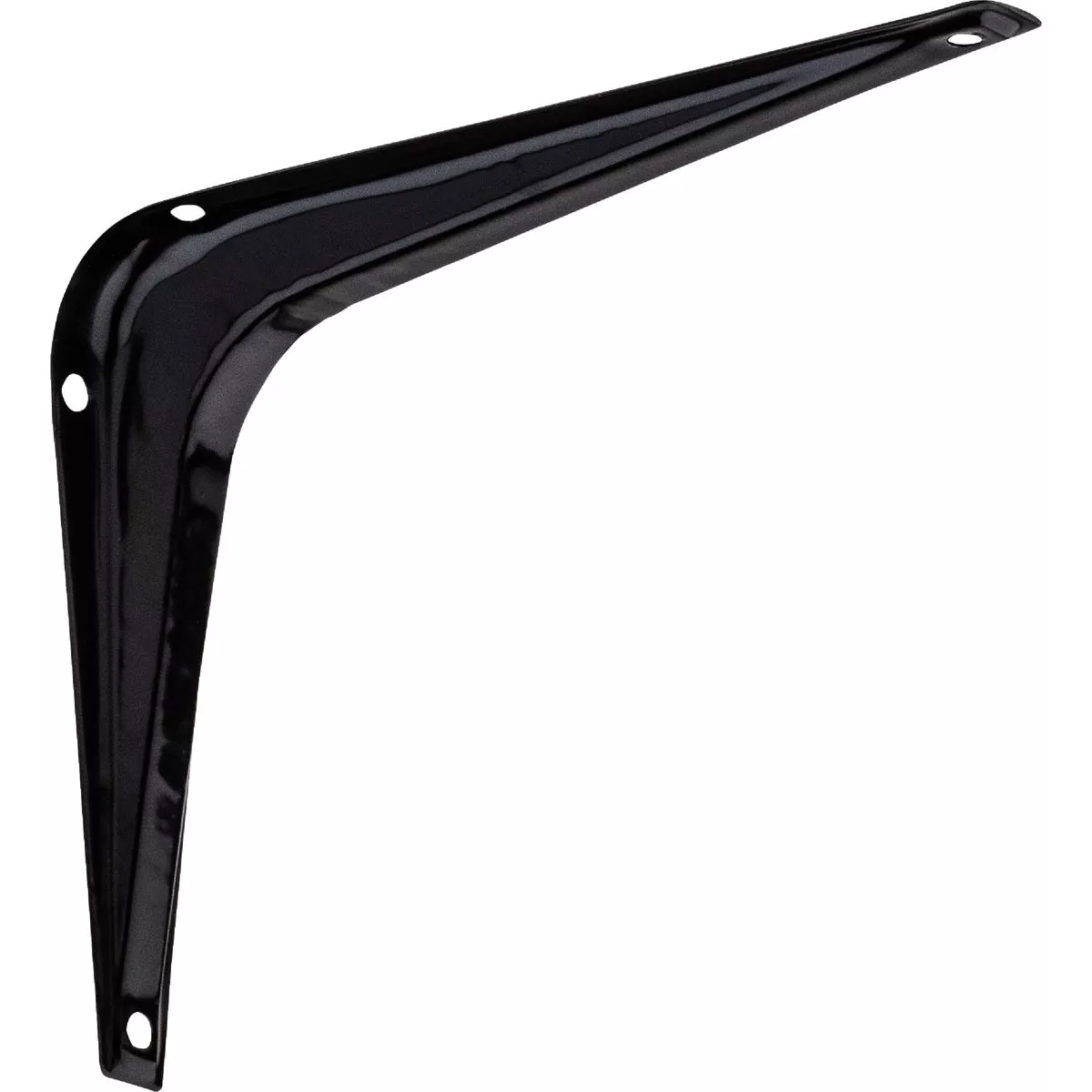 National Hardware 5 In. D. x 6 In. H. Black Steel Shelf Bracket