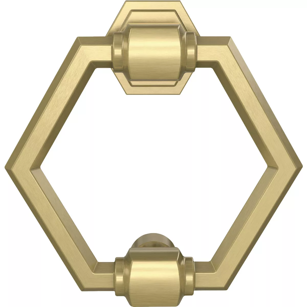 National Hardware Powell 4 In. Brushed Gold Door Knocker