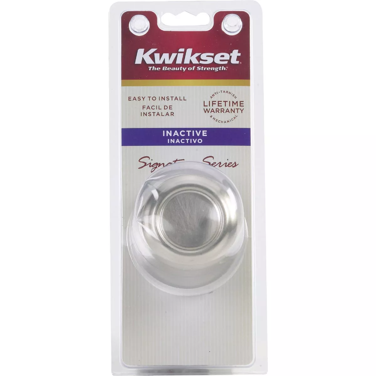 Kwikset Signature Series Satin Nickel Cameron Dummy Door Knob - photo 2
