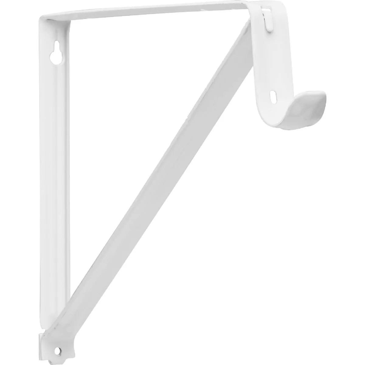 Knape & Vogt Closet Pro White Heavy Duty Shelf & Rod Bracket