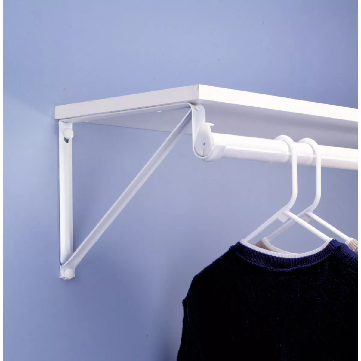 Knape & Vogt Closet Pro White Heavy Duty Shelf & Rod Bracket - photo 2