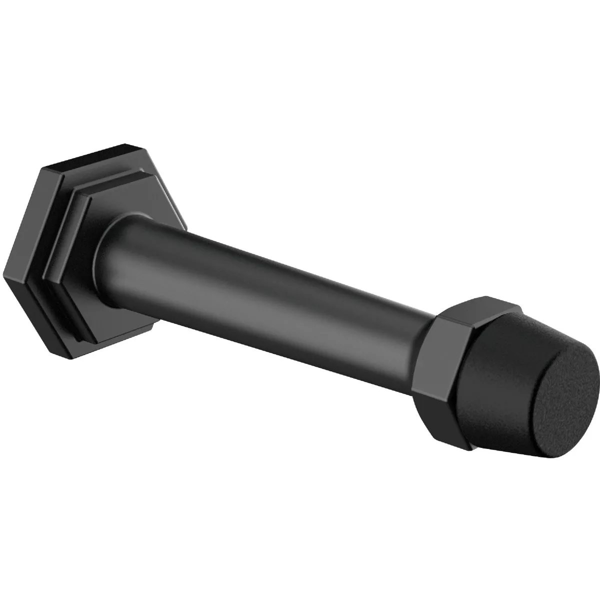 National Hardware Powell 3 In. Matte Black Door Stop