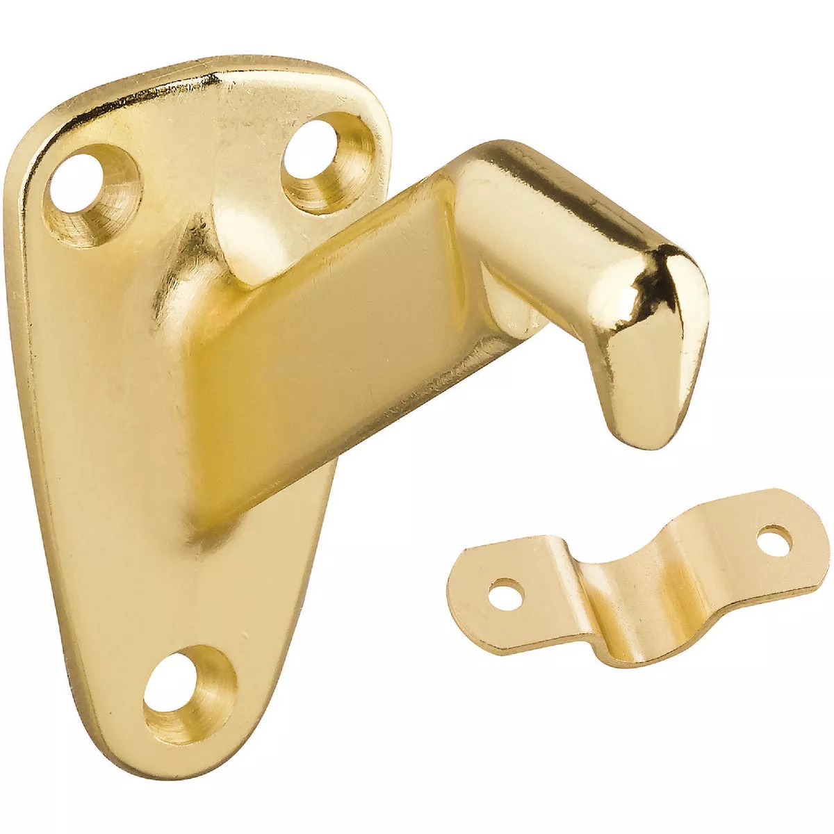 National Hardware Gallery Series Bright Brass Handrail Bracket