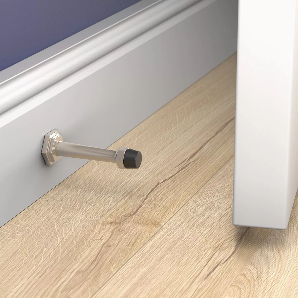 National Hardware Powell 3 In. Satin Nickel Door Stop - photo 2