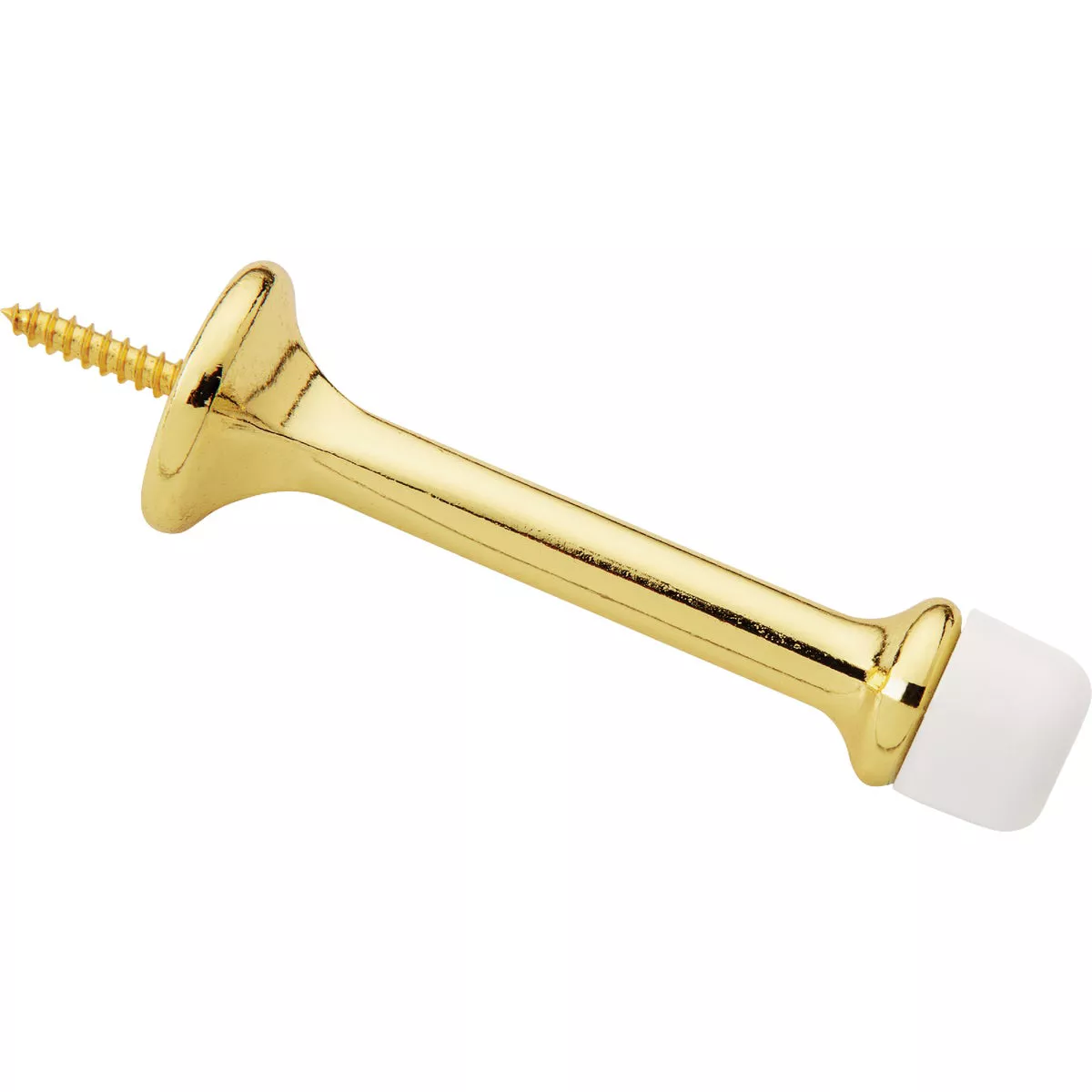 National Hardware 3 In. Brass Rigid Round Door Stop