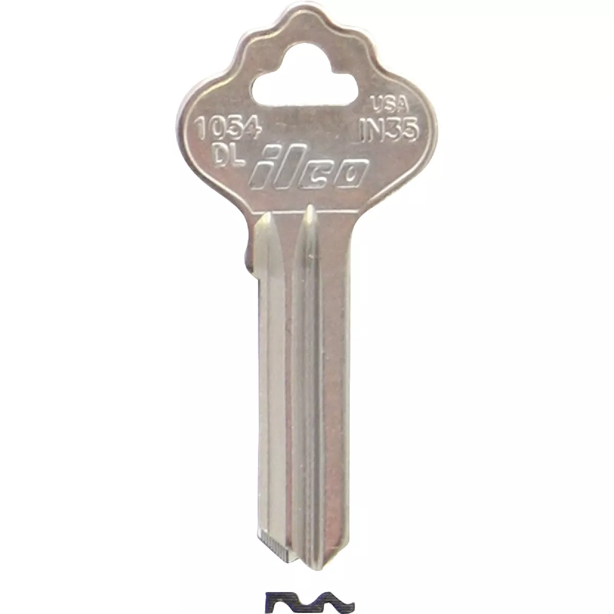 ILCO Nickel Plated File Cabinet Key IN35 / 1054DL (10-Pack)