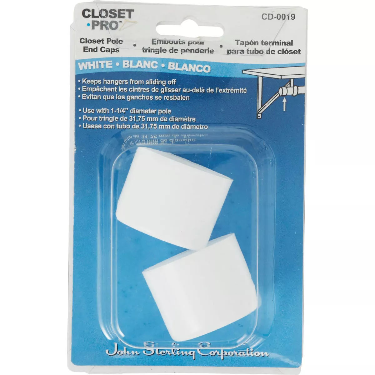 John Sterling Corp Closet Pro End Cap (2-Count) - photo 2