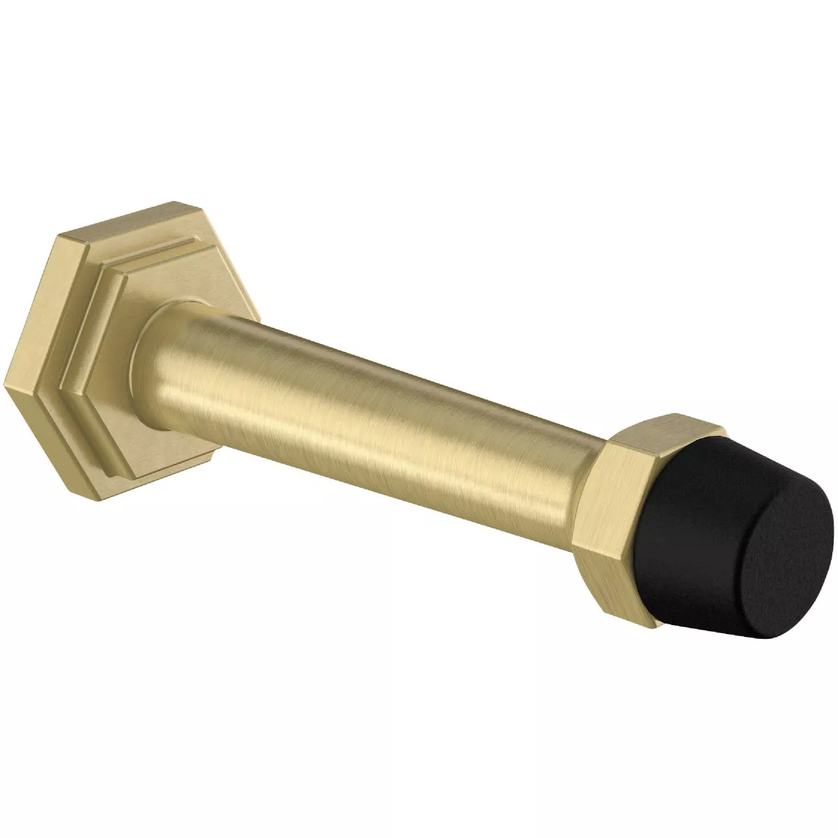 National Hardware Powell 3 In. Brushed Gold Door Stop