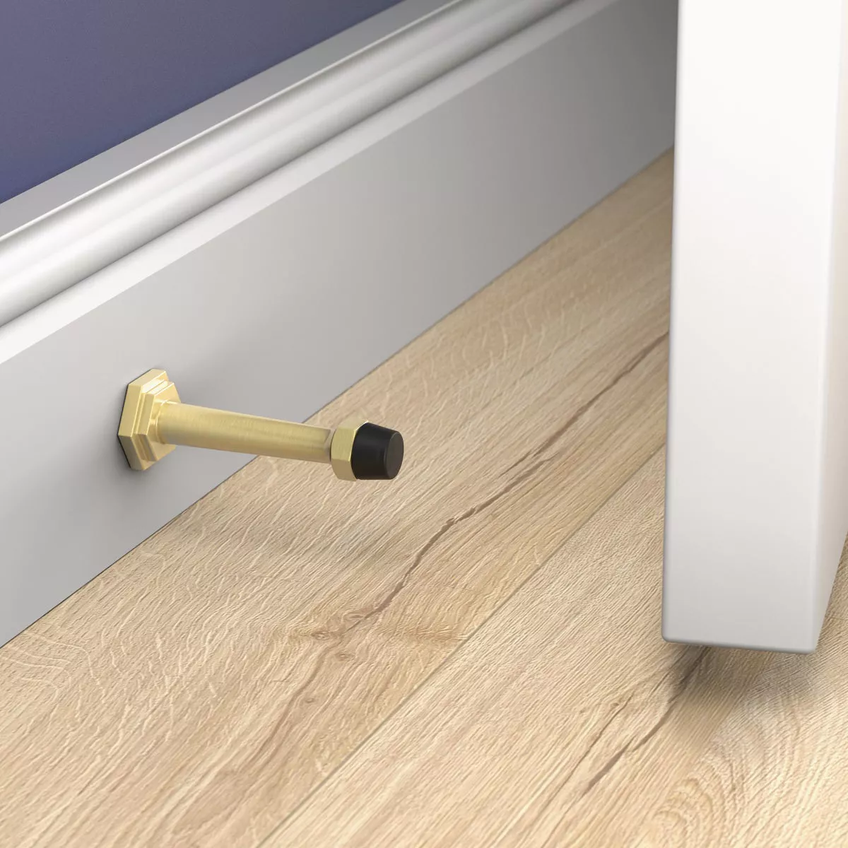 National Hardware Powell 3 In. Brushed Gold Door Stop - photo 2