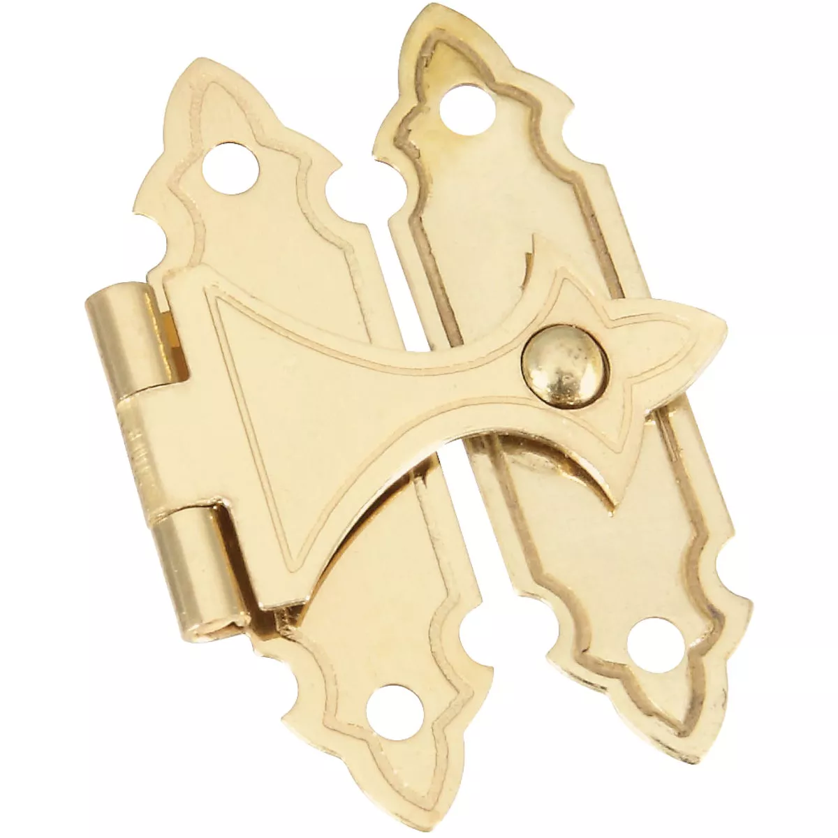 National Catalog V1840 Brass Decorative Catch (2-Count)