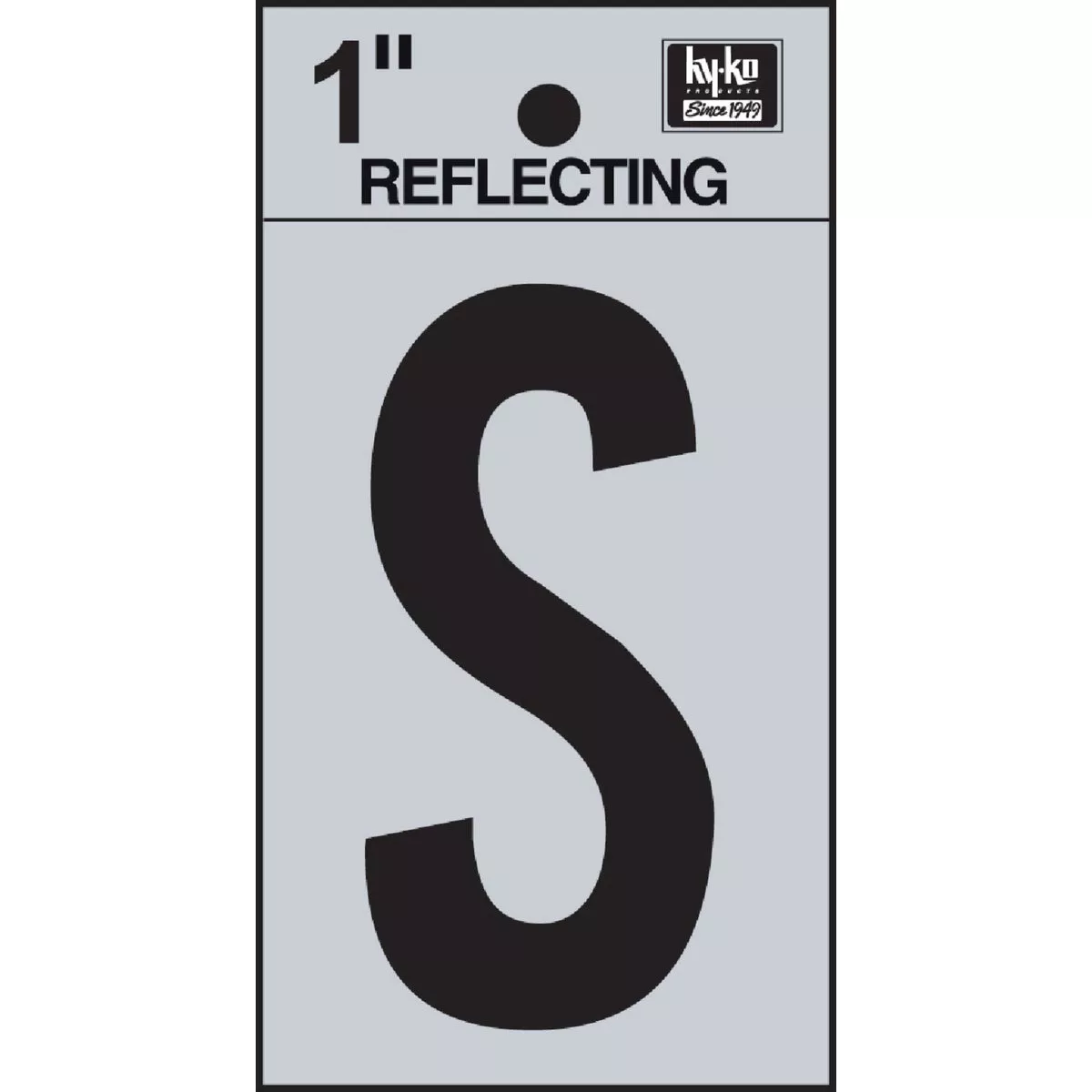 Hy-Ko Vinyl 1 In. Reflective Adhesive Letter, S | True Value Hardware