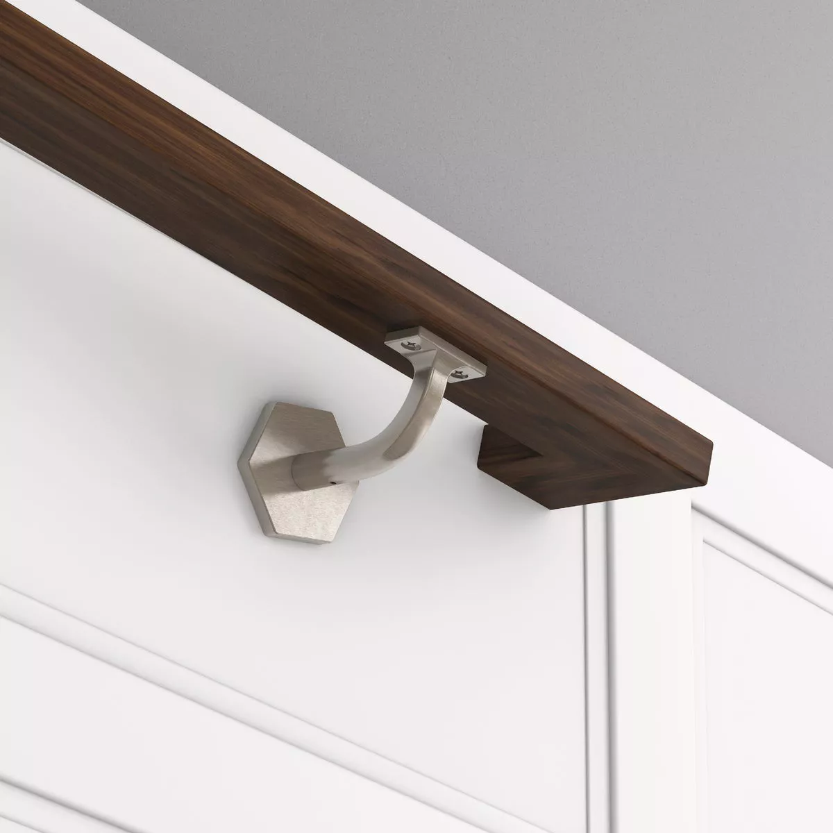 National Hardware 3 In. Satin Nickel Powell Handrail Bracket - photo 2
