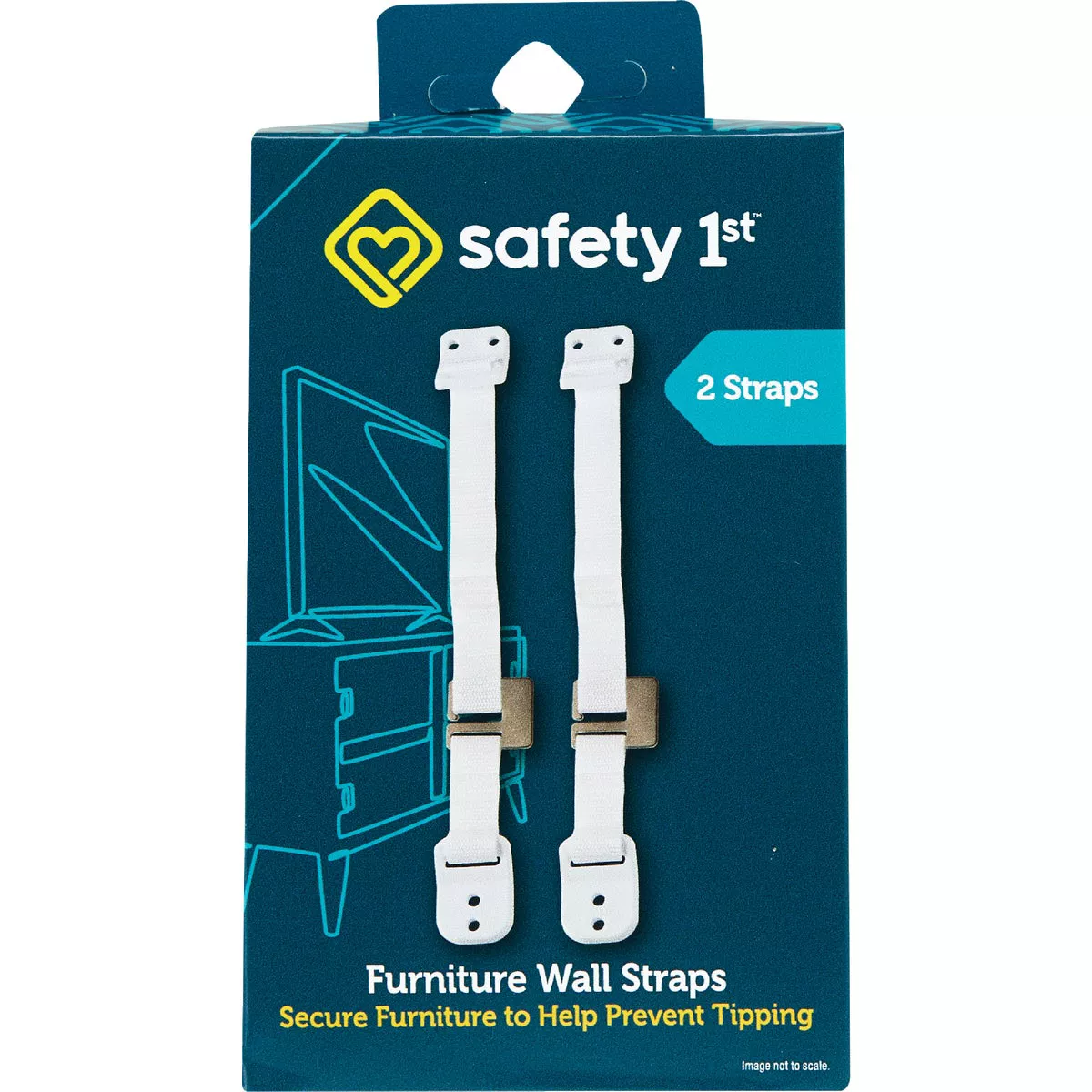 Safety 1st Furniture Wall Strap (2-Pack) - photo 2