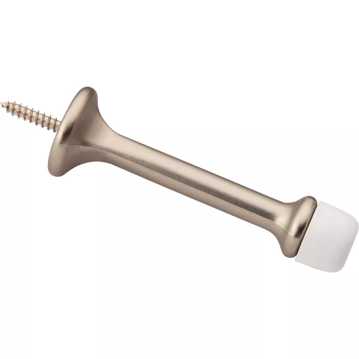 National Hardware 3 In. Satin Nickel Rigid Round Door Stop