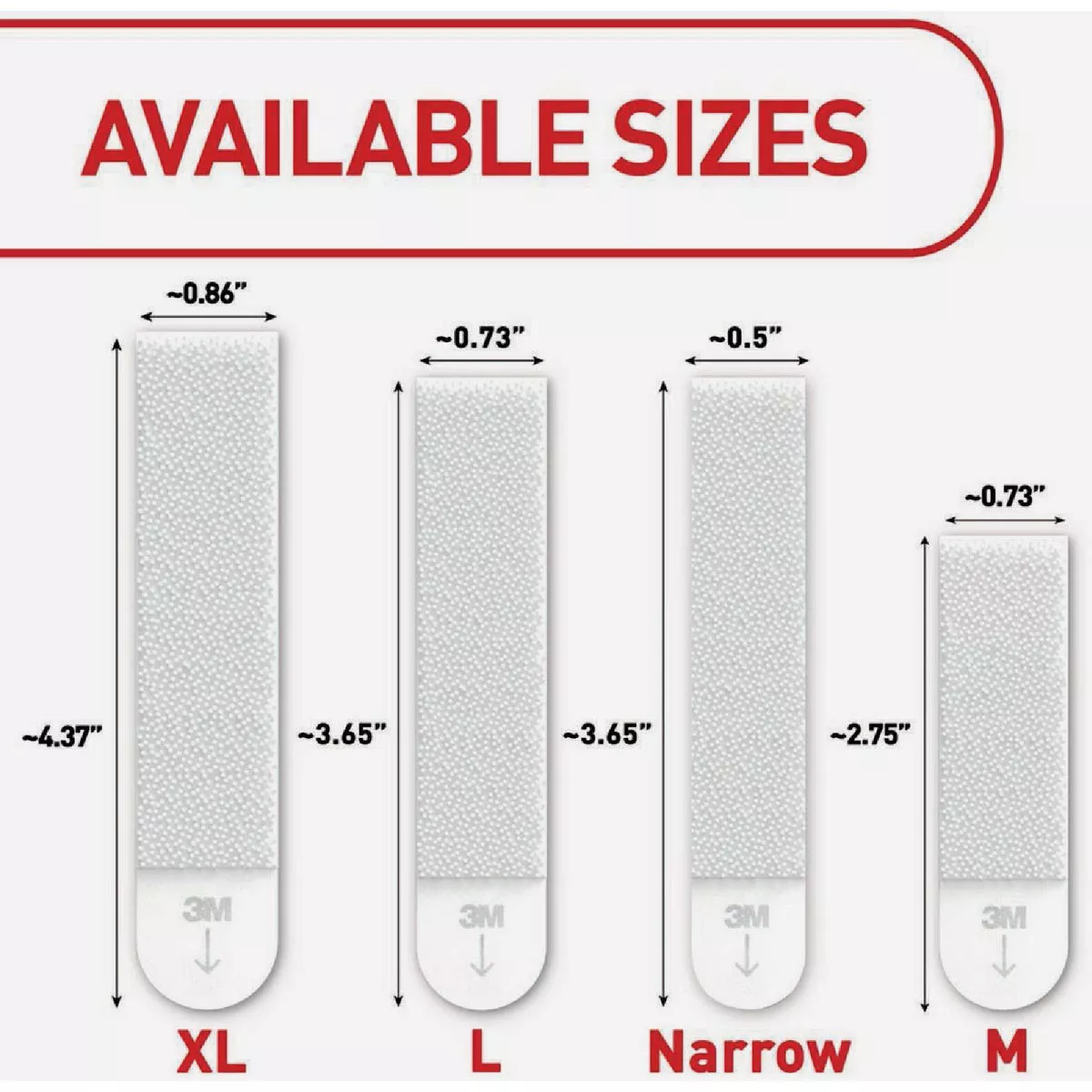 Command Assorted Picture Hanging Strips, Big Pack, 8 Sets Large, 6 Sets Medium, 4 Sets Small - photo 5