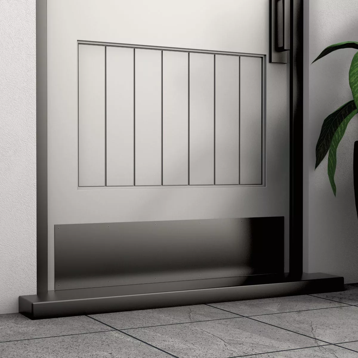 National Hardware 8 In. x 34 In. Matte Black Kickplate - photo 2