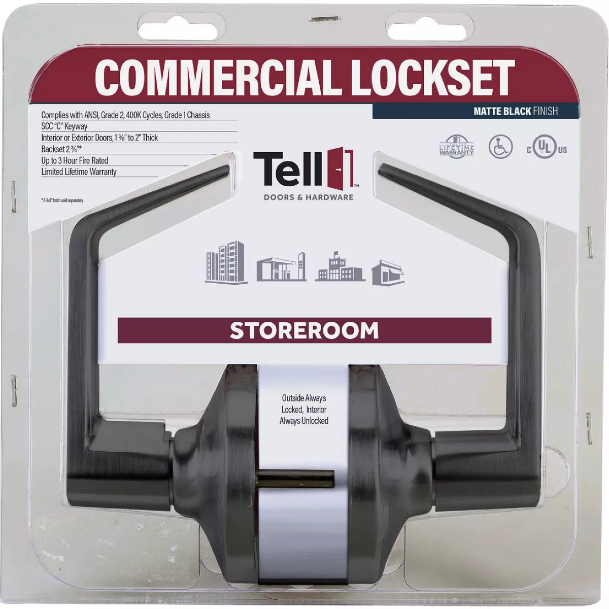 Tell Commercial Cortland Storeroom Door Lever - photo 2