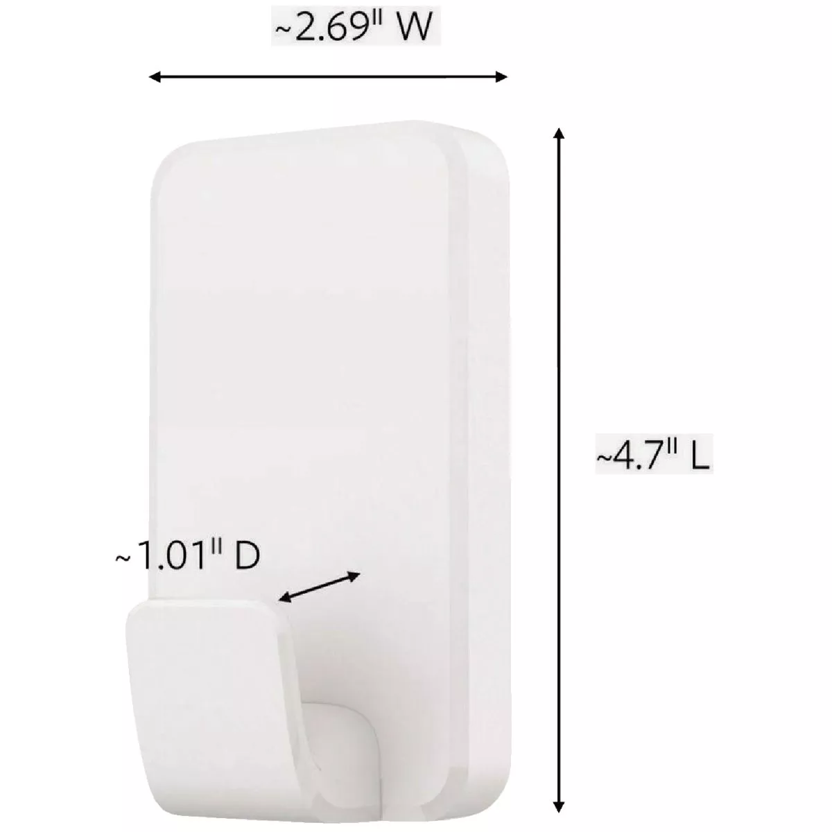 Command Extra Large 15 Lb. Adhesive Hook, White, 1 Hook, 4 Strips - photo 7