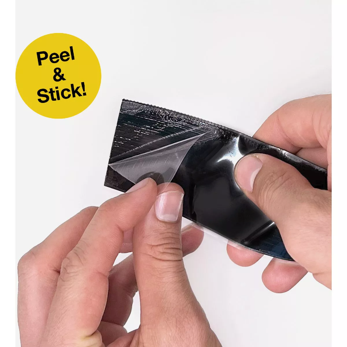 Wrap-It Storage Stick 'Em 2 In. x 4 In. Industrial Strength Black Hook & Loop Strip (4 Ct.) - photo 4