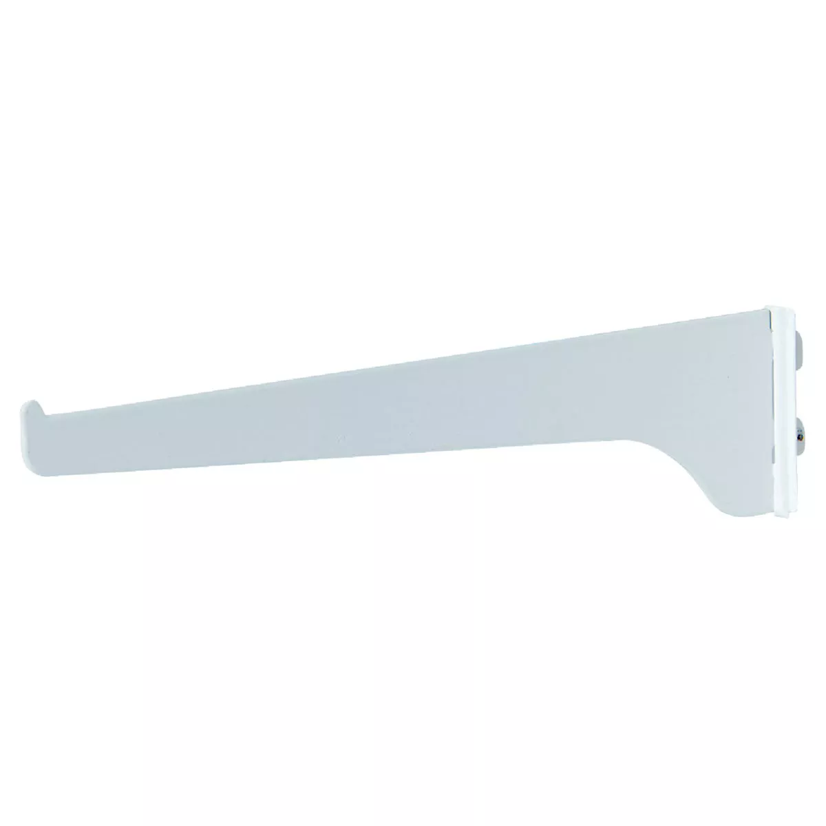 Knape & Vogt 180 Series 10 In. White Steel Regular-Duty Single-Slot Shelf Bracket
