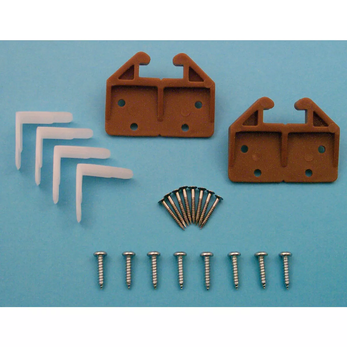 Prime-Line Polyethylene Brown Track Guide for 9/32 In. x 29/32 In. Track (2-Count) - photo 2