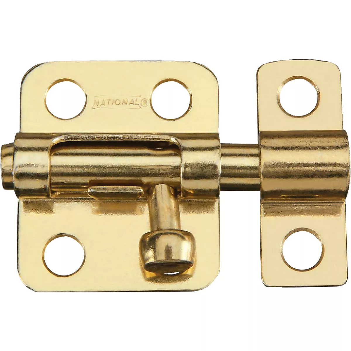 National Hardware 2 In. Satin Brass Cellar Window Barrel Bolt