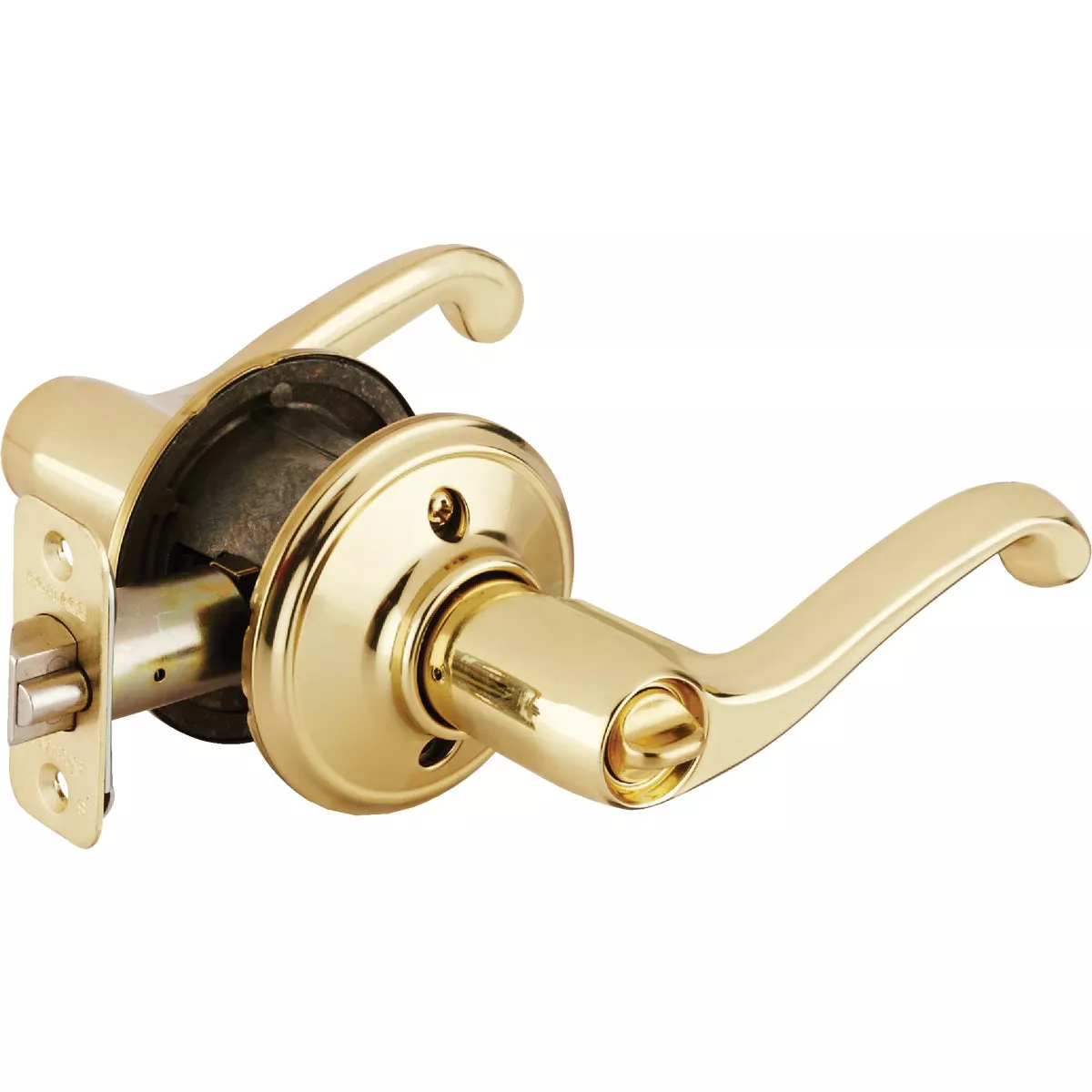 Schlage Bright Brass Flair Entry Door Lever - photo 2