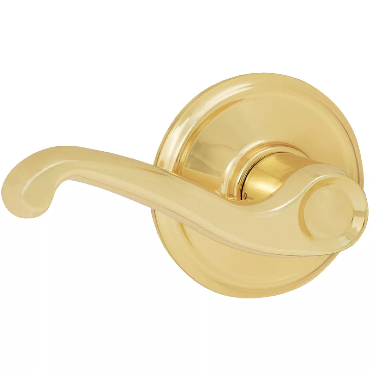 Schlage Flair Bright Brass Passage Door Lever