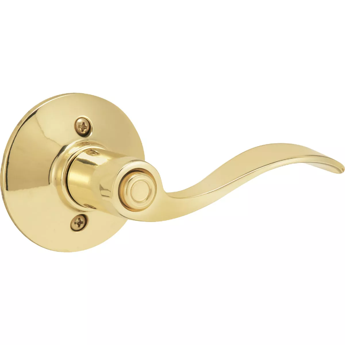 Schlage Accent Bright Brass Privacy Door Lever - photo 2