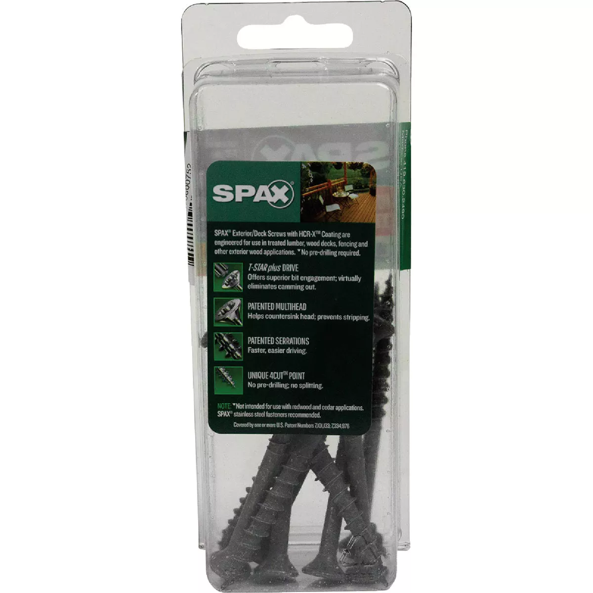 SPAX 14 x 3 In. Flat Head T-30+ HCR-X (Exterior Rated) Deck Screw 1 Lb. (10-Count) - photo 5