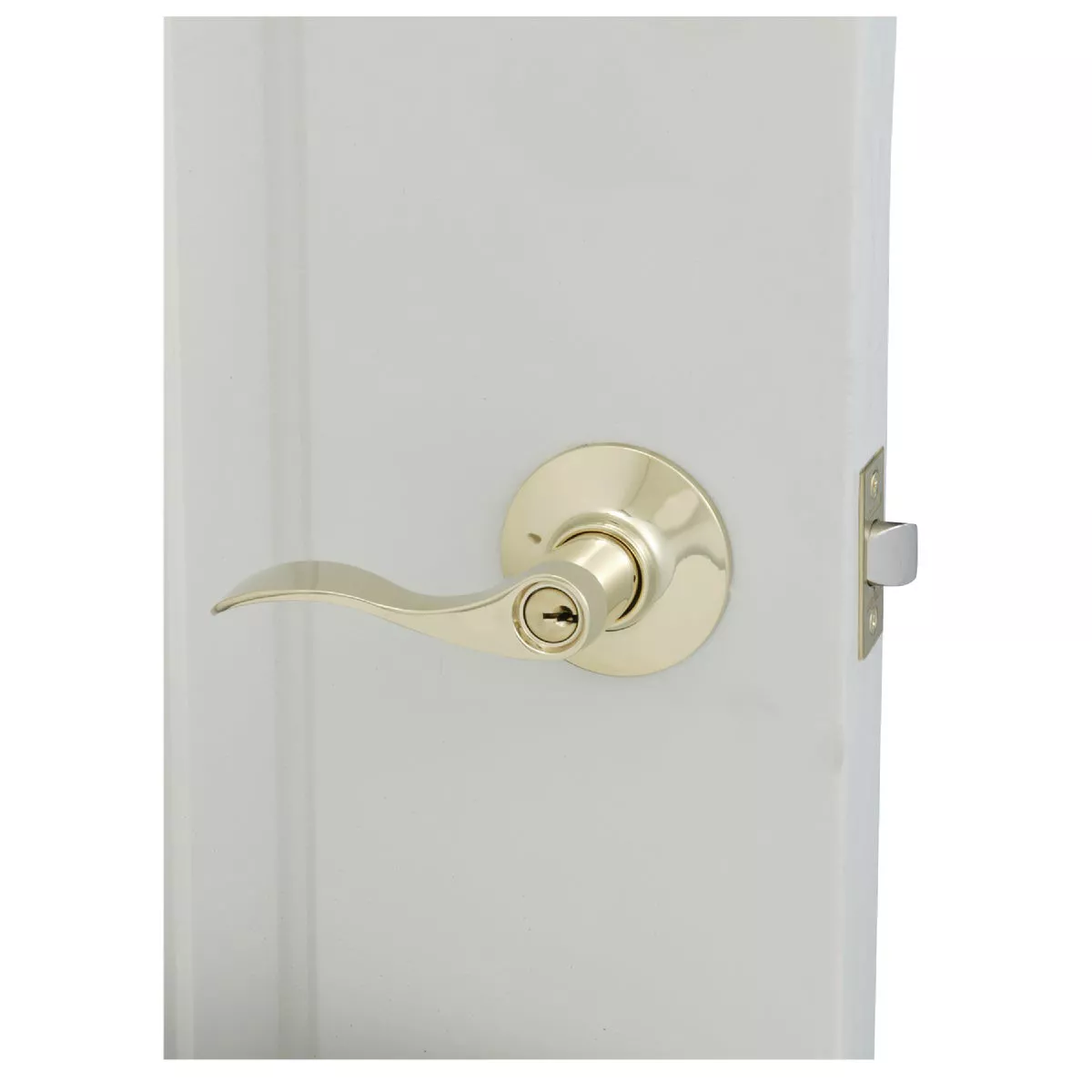Schlage Accent Ultima Bright Brass Entry Door Lever - photo 2