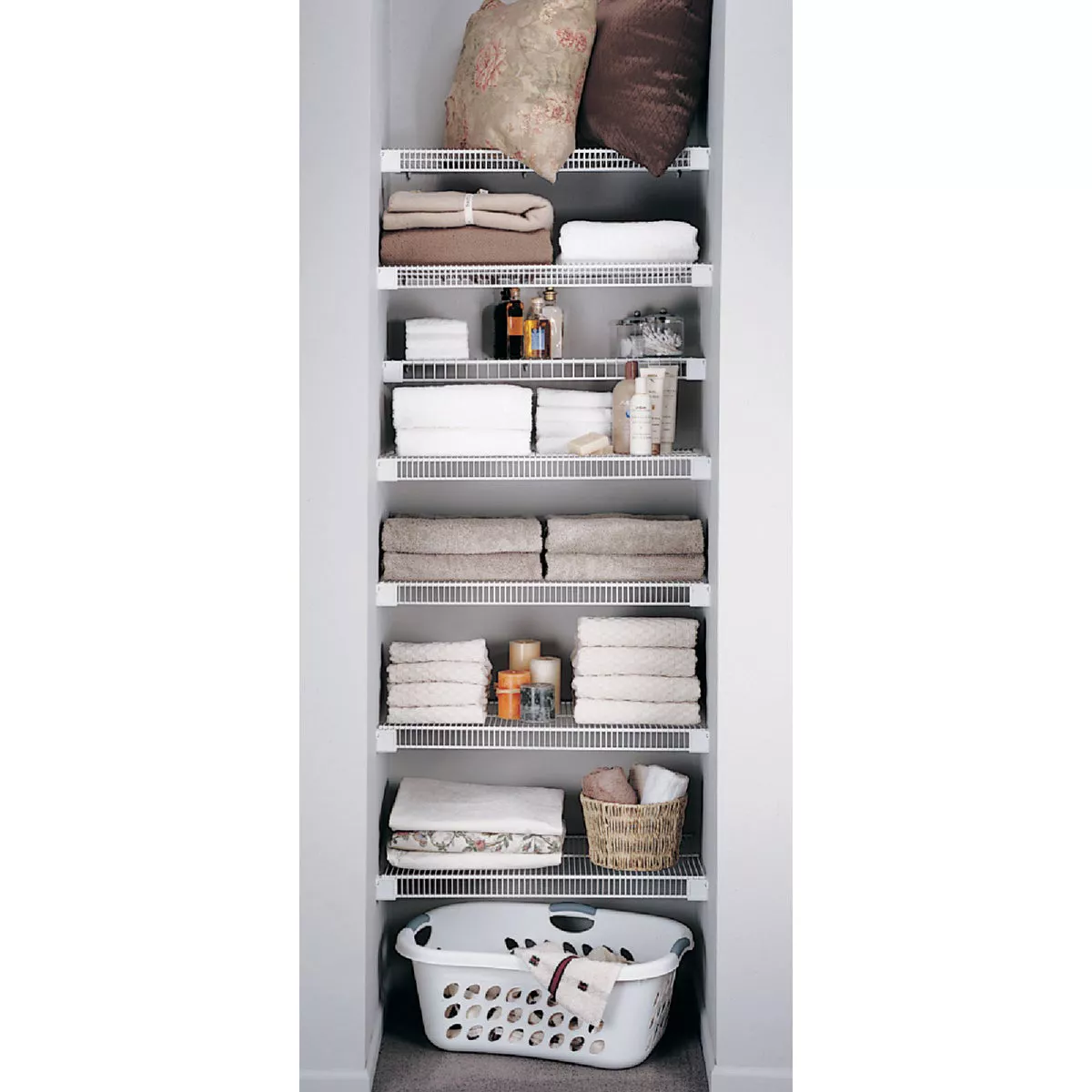 ClosetMaid SuperSlide 6 Ft. W. x 16 In. D. Ventilated Closet Shelf, White - photo 4