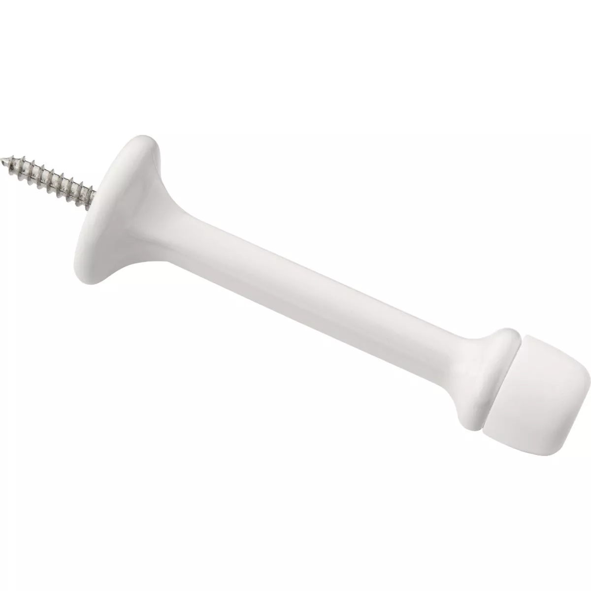 National Hardware 3 In. White Rigid Round Door Stop