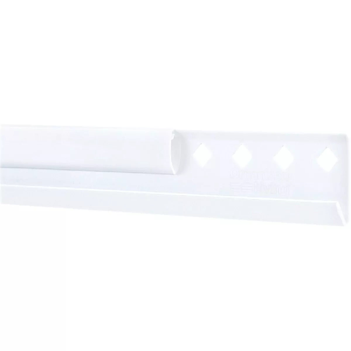 FreedomRail 24 In. White Horizontal Hanging Rail with Cover