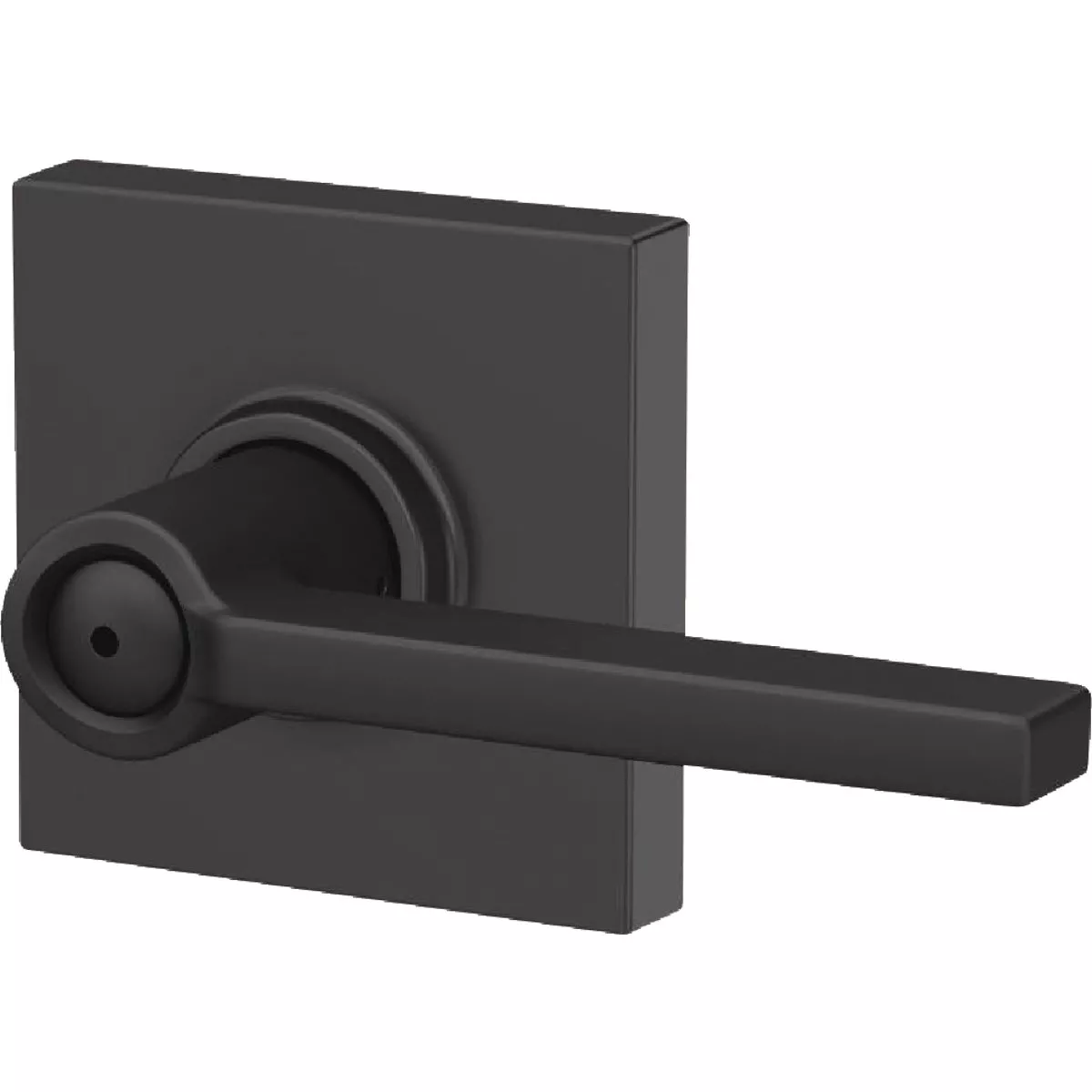 Schlage F Series Latitude Lever Collins Matte Black Bed & Bath Lock - photo 3