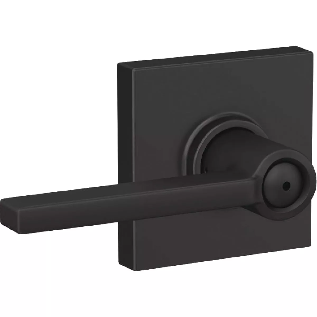 Schlage F Series Latitude Lever Collins Matte Black Bed & Bath Lock - photo 5