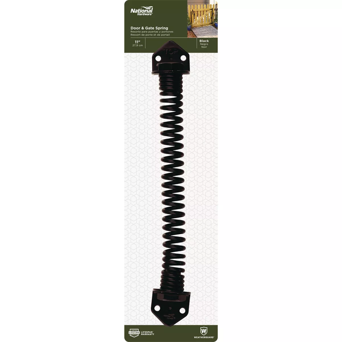 National Hardware 11 In. Black Cold Rolled Steel Gate Spring - photo 2