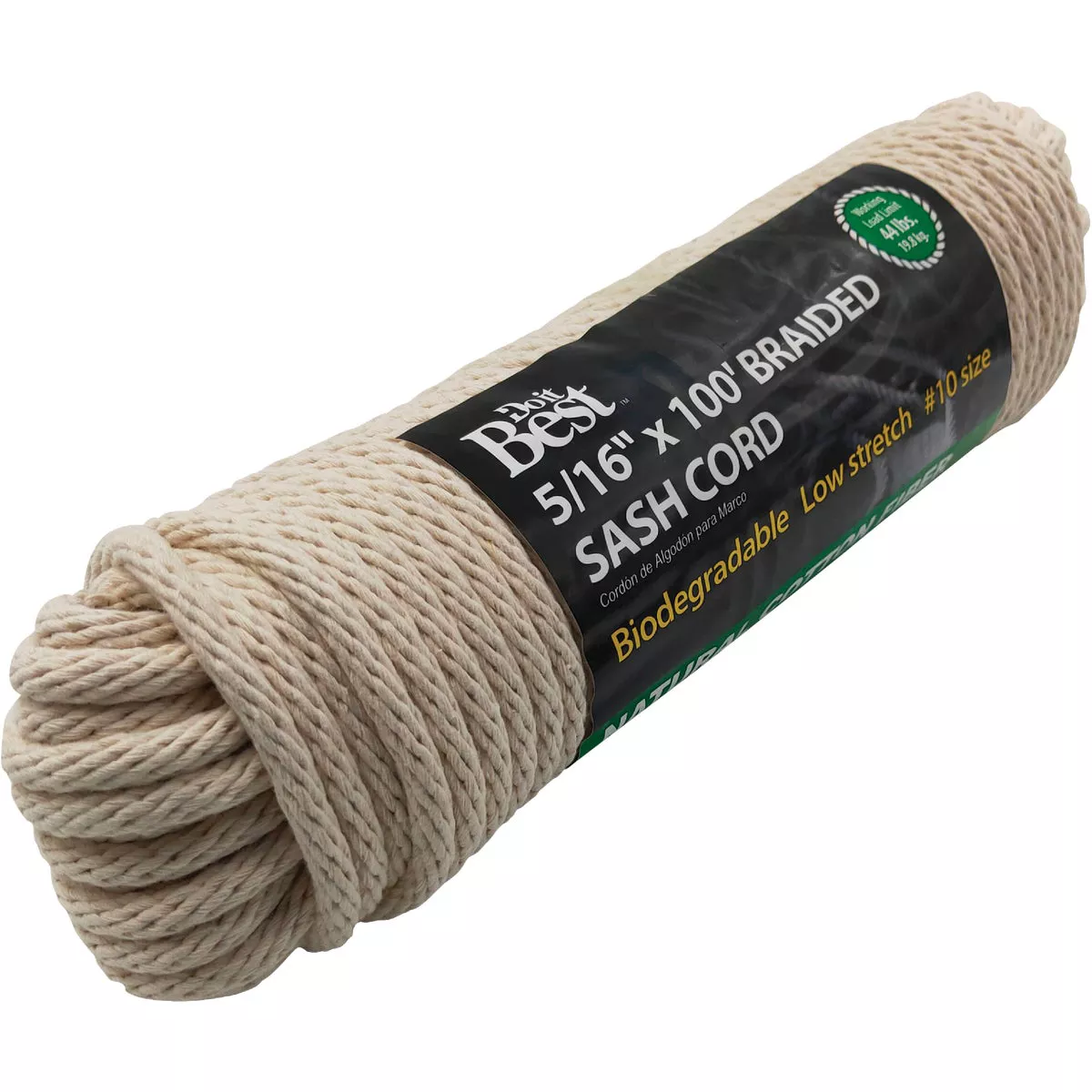 Do it Best 5/16 In. x 100 Ft. White Solid Braided Cotton Sash Cord - photo 2