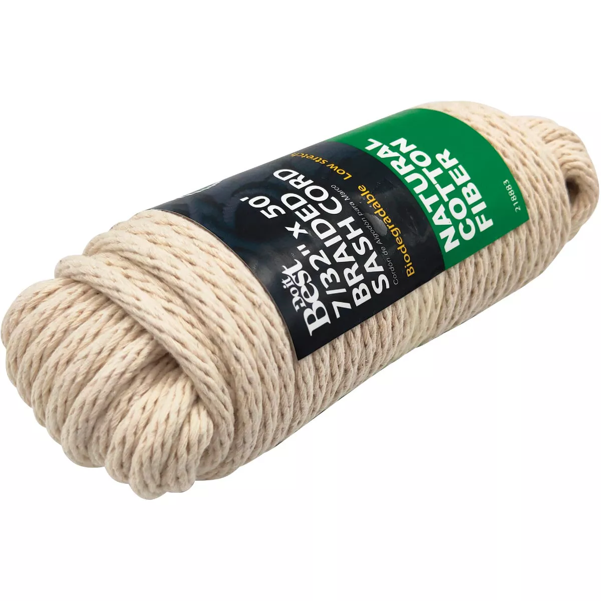 Do it Best 7/32 In. x 50 Ft. White Solid Braided Cotton Sash Cord - photo 2
