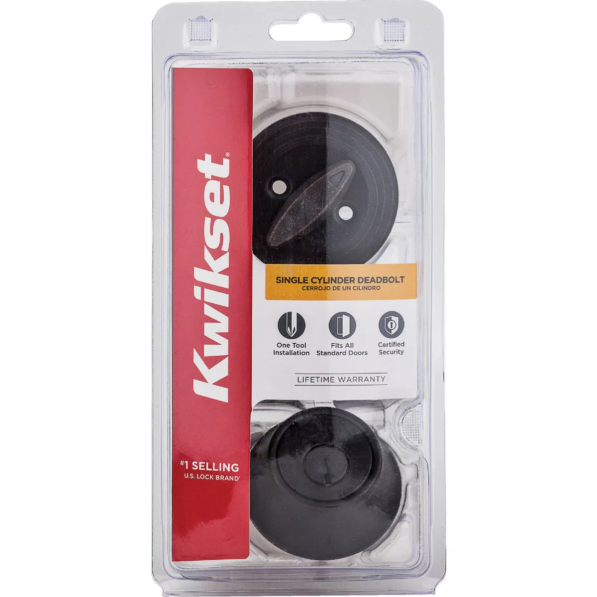 Kwikset 660 Deadbolt With SmartKey, Matte Black - photo 2