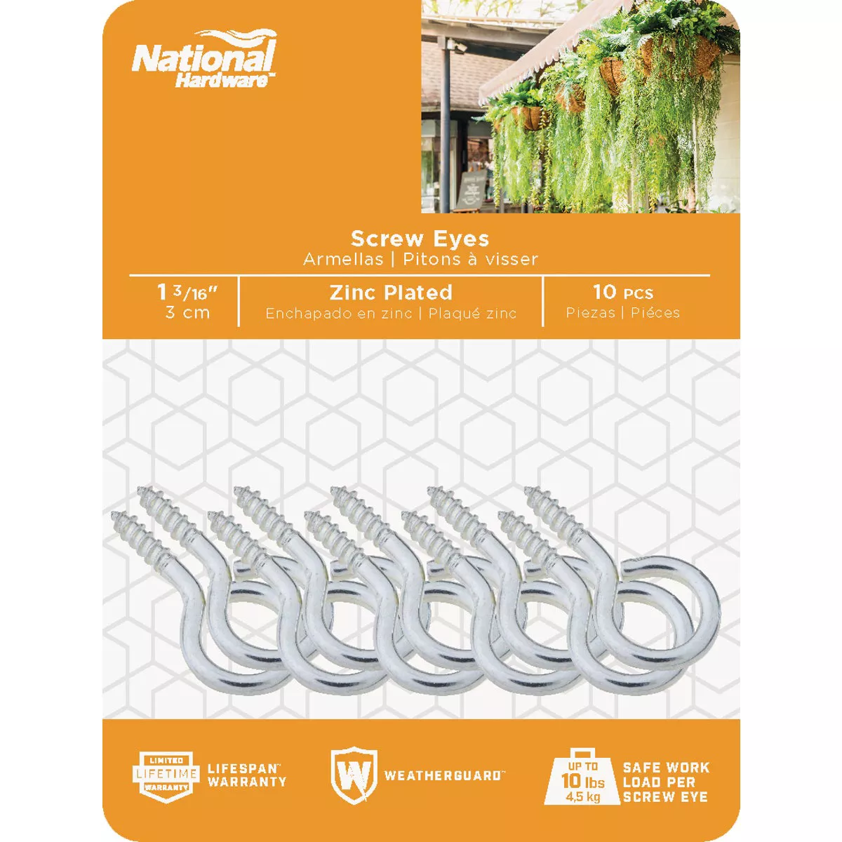 National Hardware #12 Zinc Large Screw Eye (10 Ct.) - photo 2