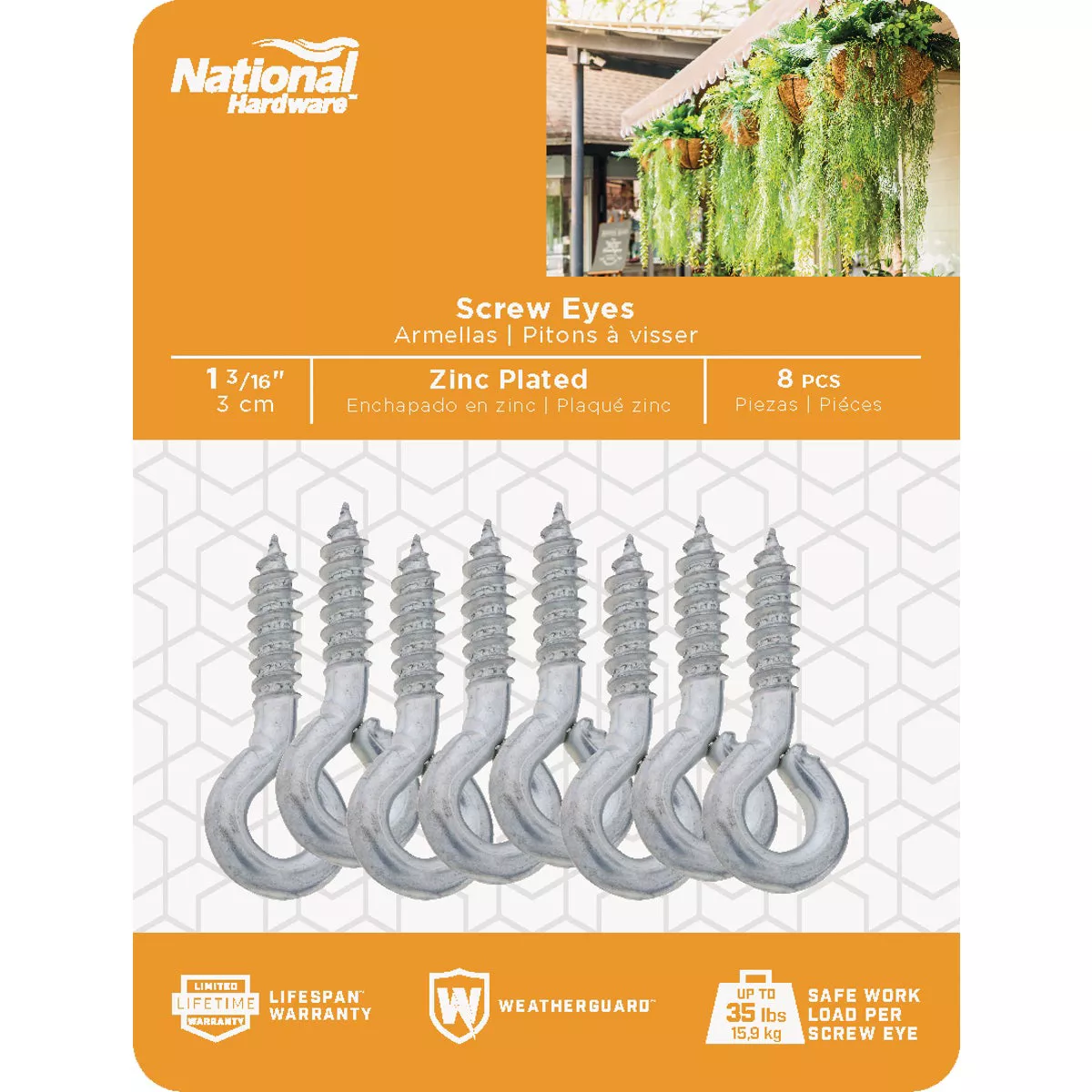 National Hardware #210 Zinc Small Screw Eye (8 Ct.) - photo 2