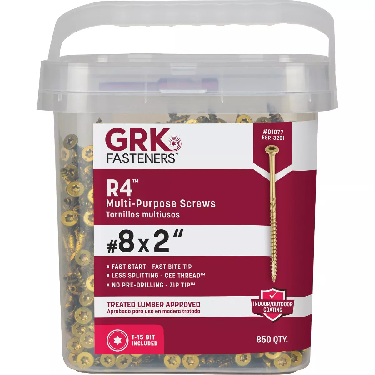 GRK R4 #8 x 2 In. Star Drive Multi-Purpose Wood Screw (850 Ct.) - photo 6