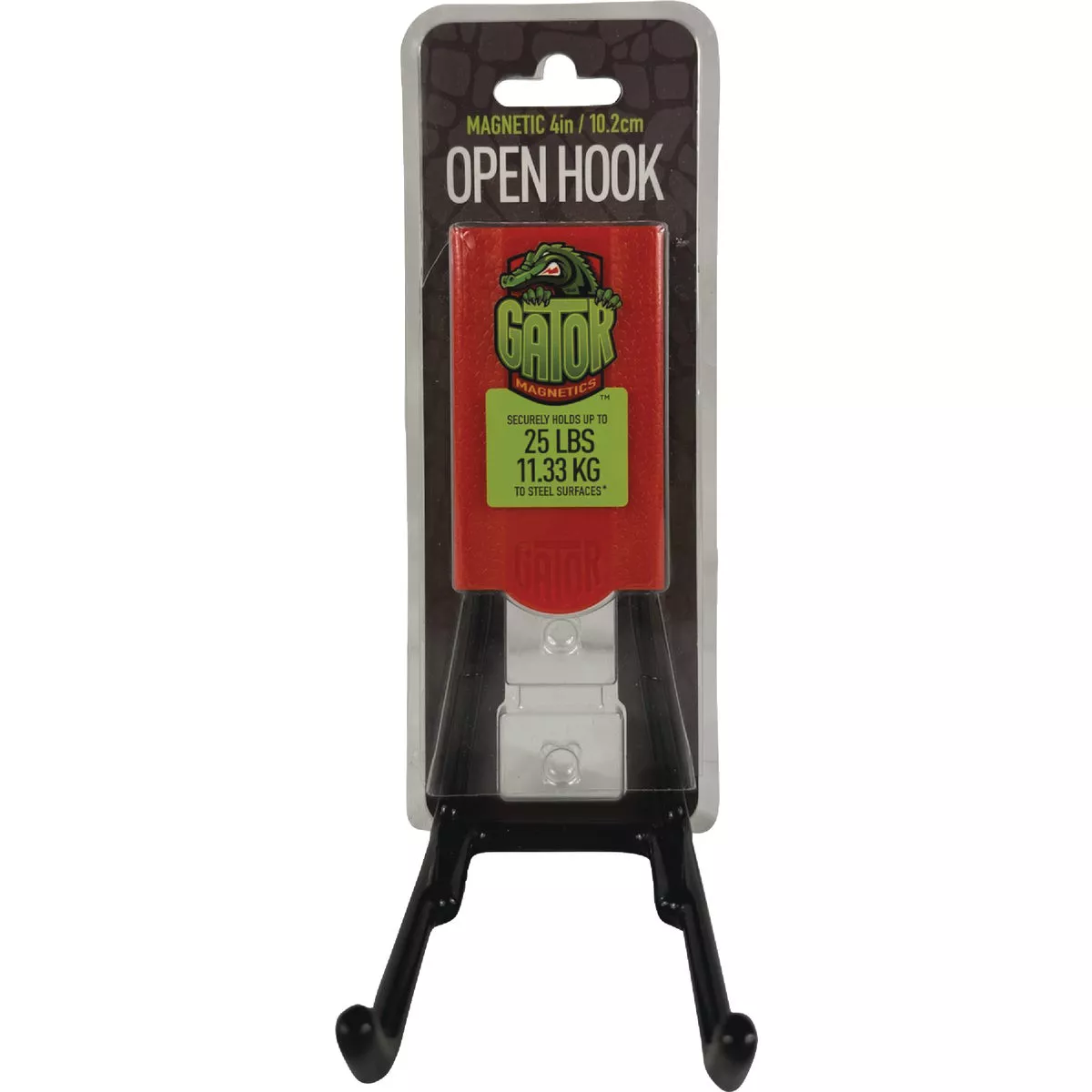 Gator Magnetics MIDI 4 In. Red Open Magnetic Hook, 25 Lb. Capacity - photo 2