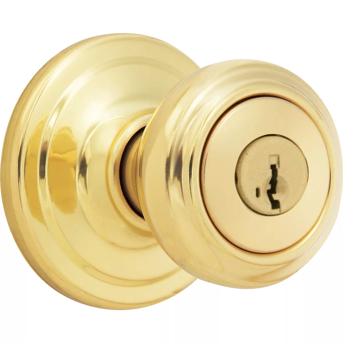 Kwikset Signature Series Polished Brass Cameron Entry Door Knob with SmartKey - photo 5