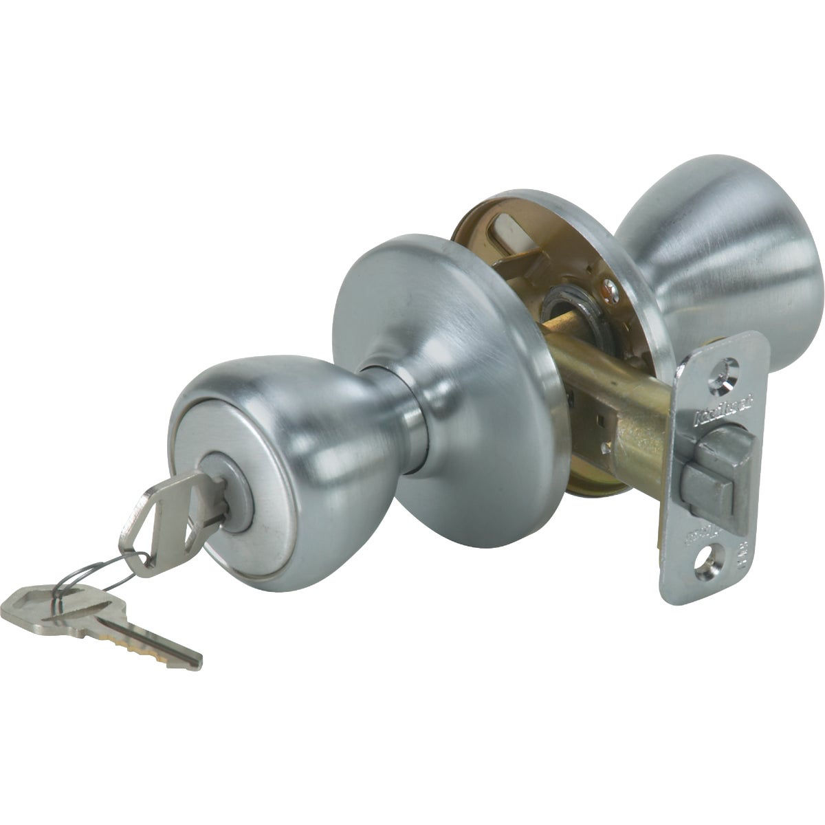 Kwikset Tylo Entry Knob In Satin Chrome